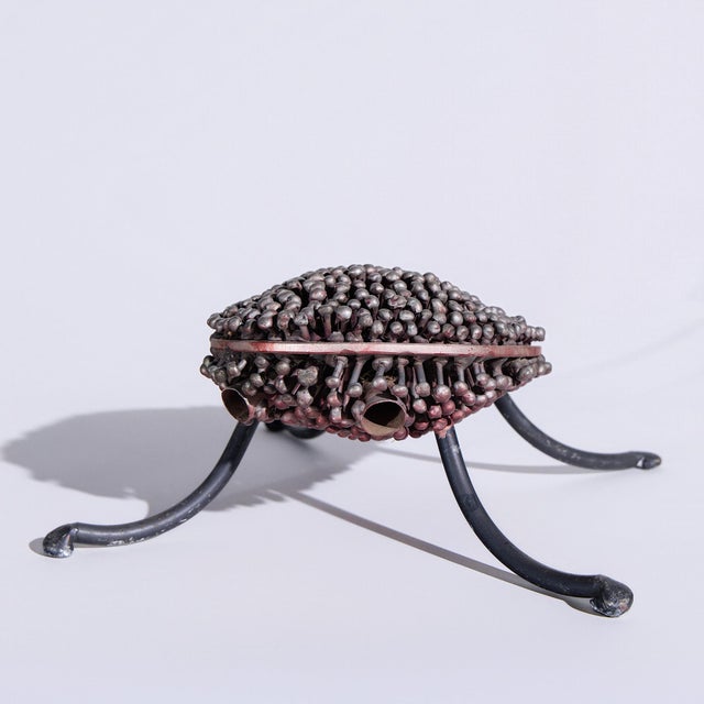 Metal Val Bertoia Mid Century Aluminum Racing Tortoise Sculpture For Sale - Image 7 of 9