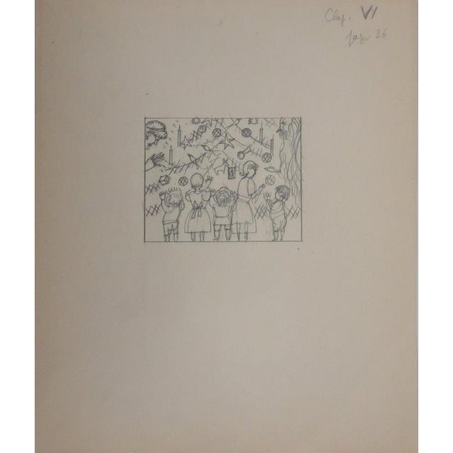 Jean-emile laboureur (1877-1943) the festivities, 1937 original pencil drawing unsigned on paper 26 x 21.5 cm reference:...