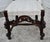 Jacobean Vintage Carved Walnut Jacobean Accent Chair W/Stretcher Base For Sale - Image 3 of 12