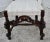 Jacobean Walnut Accent Chair Carved High Back Jacobean Style William & Mary Stretcher 80s For Sale - Image 3 of 12