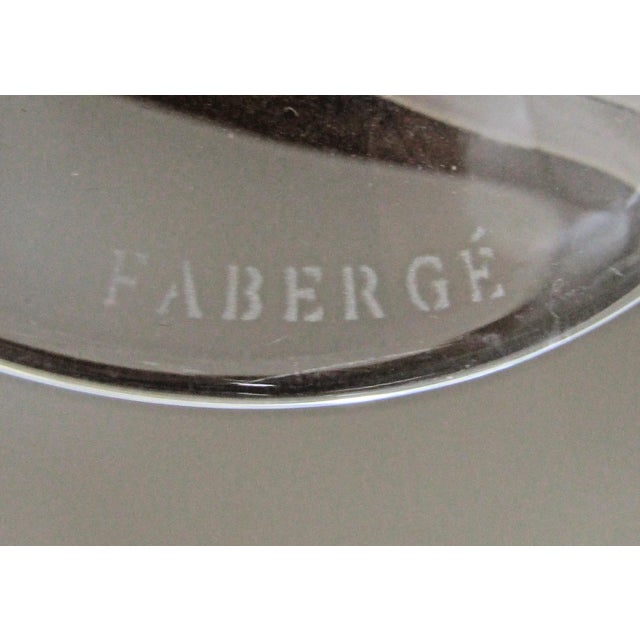 1980s Faberge Xenia Ruby Red Crystal Champagne Flutes - Set of Two With Presentation Box For Sale - Image 11 of 11