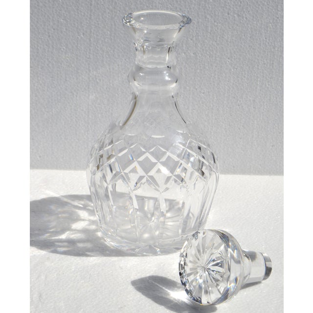 Vintage Waterford Crystal Spirit Liquor Decanter Handmade Cut Glass Pattern Star Stopper For Sale - Image 15 of 16
