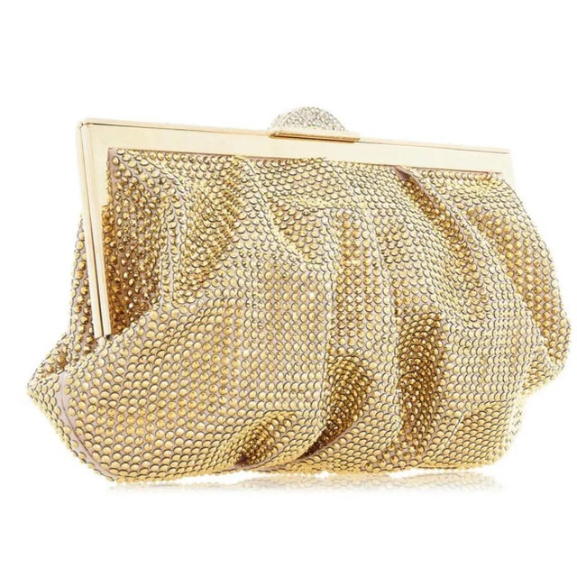 Elevate your evening look with this Judith Leiber Natalie Crystal Clutch. A sublime meld of refined minimalism and valued...