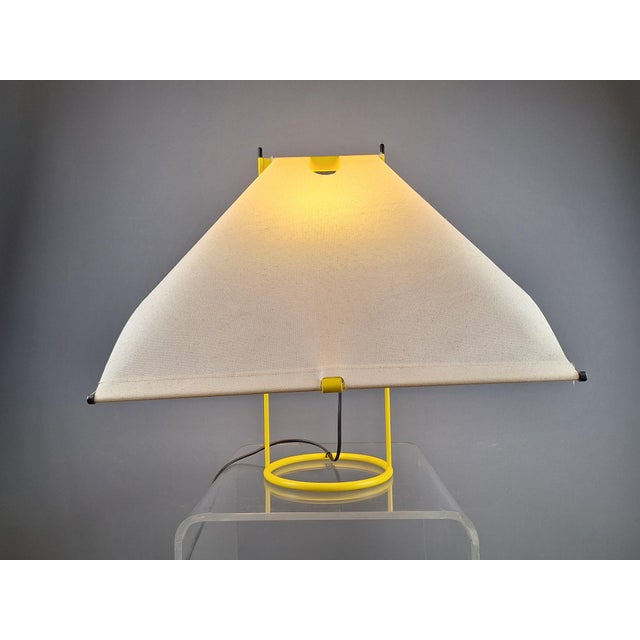 Cream Le Falene Table Lamp by Piero De Martini for Arteluce, 1980s For Sale - Image 8 of 8
