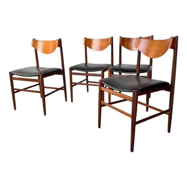 Italian Chairs by Gianfranco Frattini, 1960s, Set of 4 For Sale