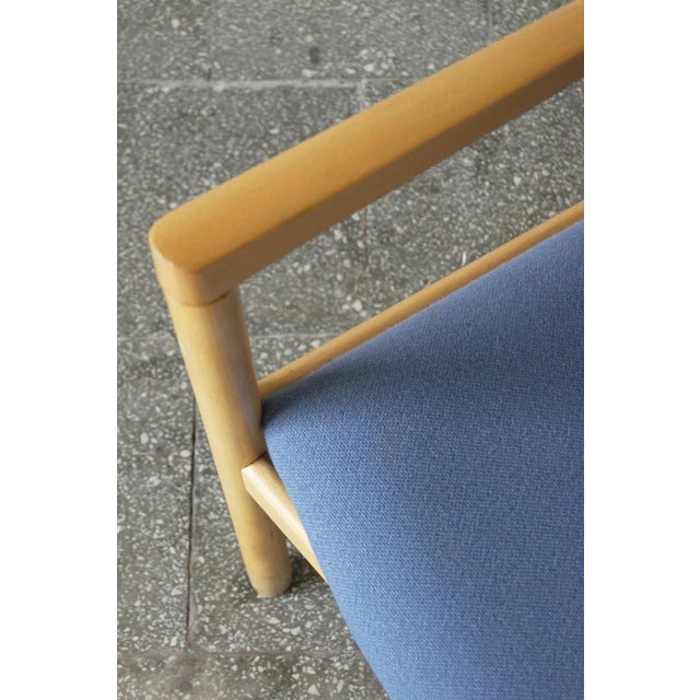 Blue Mid-Century Model CH52 Armchair by Hans J. Wegner for Carl Hansen & Son, 1960s For Sale - Image 8 of 11