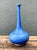 Vintage Tall Blue Ceramic Vase For Sale - Image 9 of 12