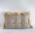 Animal Skin French Linen and Tibetan Goat Accent Pillow With Down Insert For Sale - Image 7 of 7