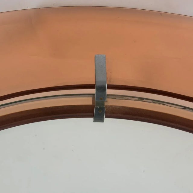 Circular Mirror from Cristal Arte, 1960s For Sale - Image 4 of 5