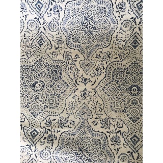 Peter Dunham Deeg Blue Linen Blend Fabric - 3 Yards For Sale