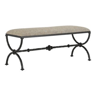 Currey & Company Agora Peppercorn Bench For Sale