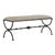 Currey & Company Agora Peppercorn Bench For Sale