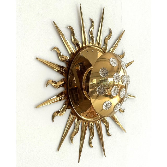 Mid-Century Modern Flush Mount in Brass from Vereinigte Werkstätten, 1970s For Sale - Image 6 of 14