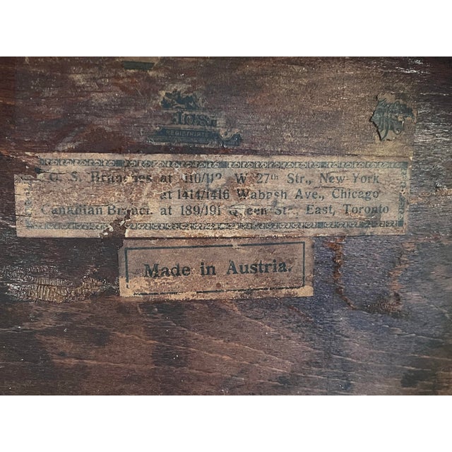Antique J. & J. Kohn Bentwood No. 14 Vienna Café Chairs - Pair -With Rare Export Label, C. 1900-1914 For Sale - Image 11 of 12