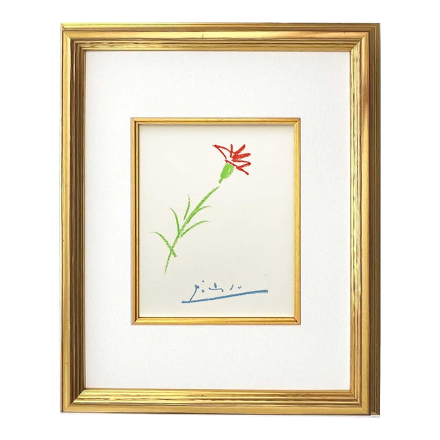 1960s Picasso Lithograph 69 the Blooded Framed For Sale