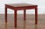 Red 19th Century Chinese Qing Dynasty Red Lacquer & Woven Rattan Top Side Table For Sale - Image 8 of 13