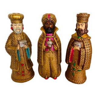 1960’s Mid Century Three Wise Men Taper Candle Holders For Sale