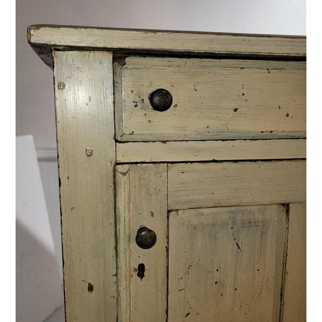 19Thc Original Oyster Painted Cabinet | Chairish