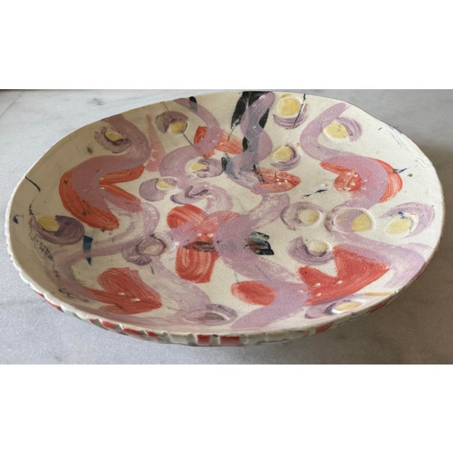 Hamdmade Ceramic Art Pottery Bowl For Sale - Image 4 of 11