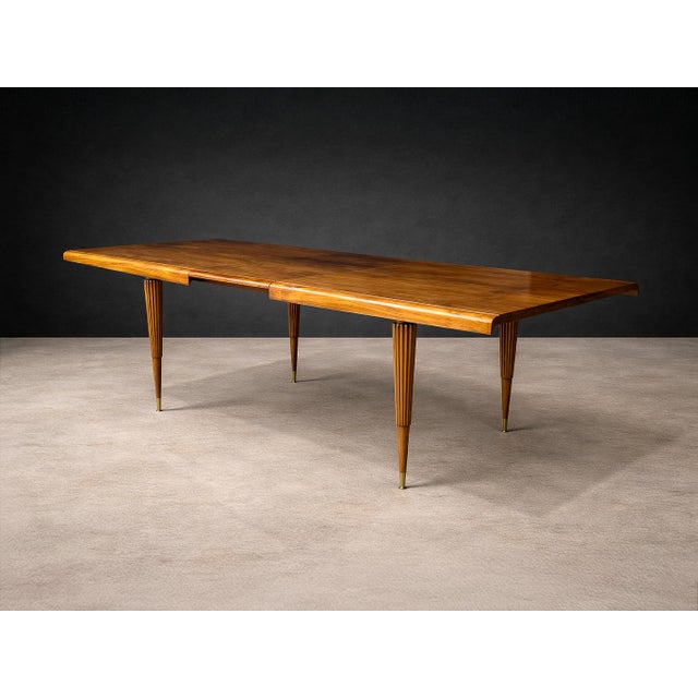1950s Extendable Brazilian Modern Dining Table in Caviúna Wood by Giuseppe Scapinelli, 1950s - Lot 628 For Sale - Image 5 of 15