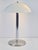 Mid-Century Modern Mid-Century Mushroom Table Lamp in Sandblasted Glass, Stainless Steel & Chrome, 1960s For Sale - Image 3 of 8