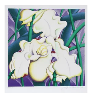 1970s Jack Brusca - Orchid I Serigraph