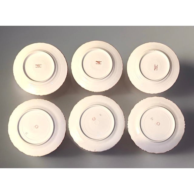 White Antique Haviland Limoges Luncheon Plates - Schleiger Patterns - Set of 6 For Sale - Image 8 of 12