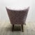 Pink Vintage Pink Cocktail Chair with Wooden Legs For Sale - Image 8 of 11