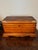 Wooden had made box with brass top corners - decorative and great storage too... The use of multiple woods and interesting...