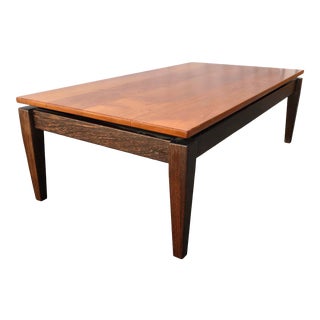 Vintage Mid Century Modern Custom Crafted Coffee Table For Sale