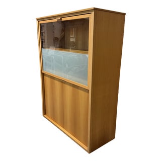 Antonio Citterio for B&b Italia Maxalto Modus Wood Cabinet, Vintage For Sale