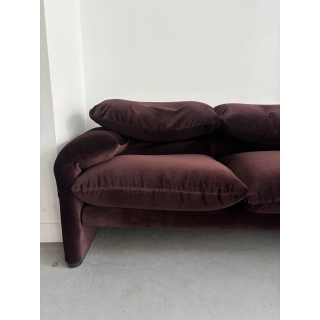 Maralunga 3-Seater Sofa by Vico Magistretti for Cassina, 1974 For Sale - Image 6 of 9