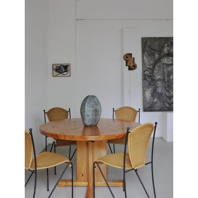 Scandinavian Extendable Dining Table in Pine, 1970s For Sale - Image 9 of 10