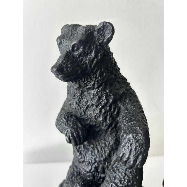 Vintage Plaster Bull and Bear Stock Market Bookends For Sale In Miami - Image 6 of 7