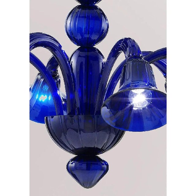 Early 21st Century Pop Blue-Ocean Murano Style Glass Chandelier by Simoeng For Sale - Image 5 of 10