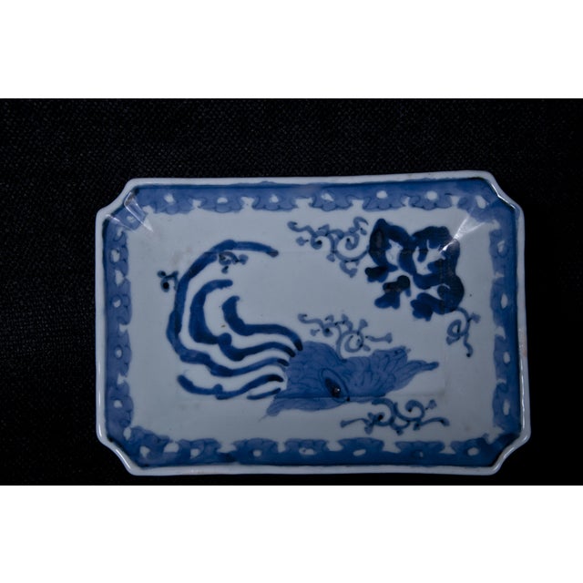 1870 Blue & White Dishes - A Pair For Sale - Image 4 of 5