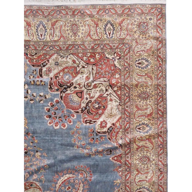 Galerie Shabab Collection Mid-20th Century Turkish Silk Herekeh Rug For Sale - Image 4 of 10