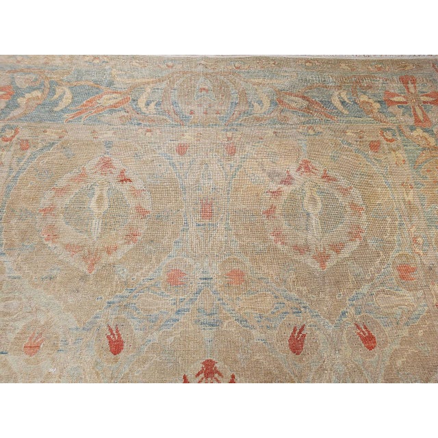Vintage Turkish Oushak Rug, Hand-Knotted Wool, Allover Floral Design, 9' x 12' For Sale - Image 18 of 18