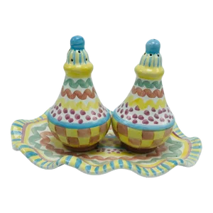 Mackenzie Childs Salt and Pepper Set