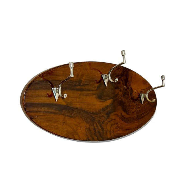Art Deco Faux Grained Coat Rack, Eastern Europe, 1930s For Sale - Image 6 of 6