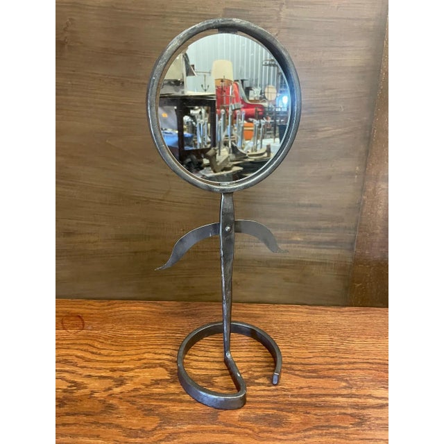 Wrought Iron Table Mirror For Sale - Image 7 of 9