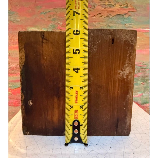 Wood Antique Cypress Architectural Salvage Hand-Carved Wooden Corbels (A Pair) For Sale - Image 7 of 7