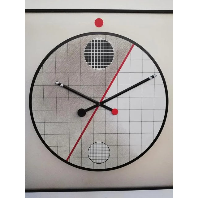 Large Postmodern Morphos Clock by Kurt B. Del Banco for Acerbis For Sale - Image 4 of 10
