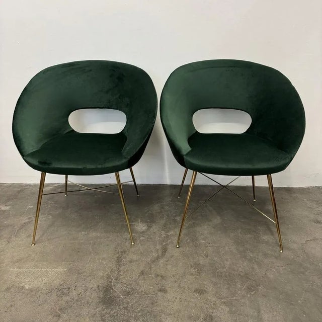 Set of Armchairs attributed to Silvio Cavatorta For Sale - Image 13 of 13