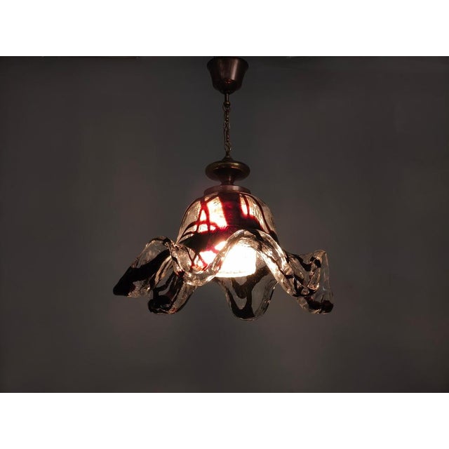 Murano Glass Pendant Lights, Italy, 1960s, Set of 2 For Sale - Image 12 of 13