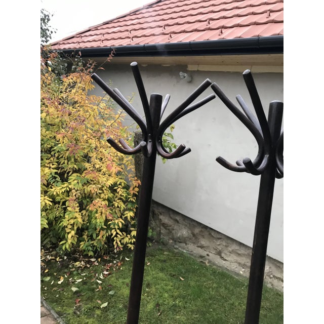 Wood Hungarian Standing Racks, 1930s, Set of 2 For Sale - Image 7 of 8