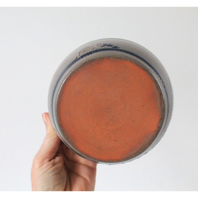 Gray Vintage Rowe Pottery Works Butter Lidded Dish / Crock For Sale - Image 8 of 12