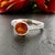 Natural Orange Sapphire Diamond Ring 6.5 14k W Gold 1.88 TCW Certified For Sale - Image 10 of 10