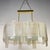 Taupe New Italian Large Oval Murano Glass Plaques Chandelier For Sale - Image 8 of 11