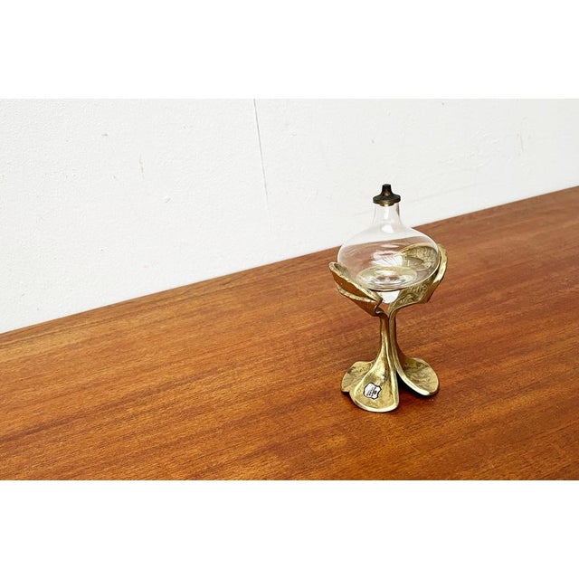Mid-Century German Bronze Ornamental Oil Lamp from Gilde, 1960s, in Very Good conditions. Designed 1960 to 1969 This piece...